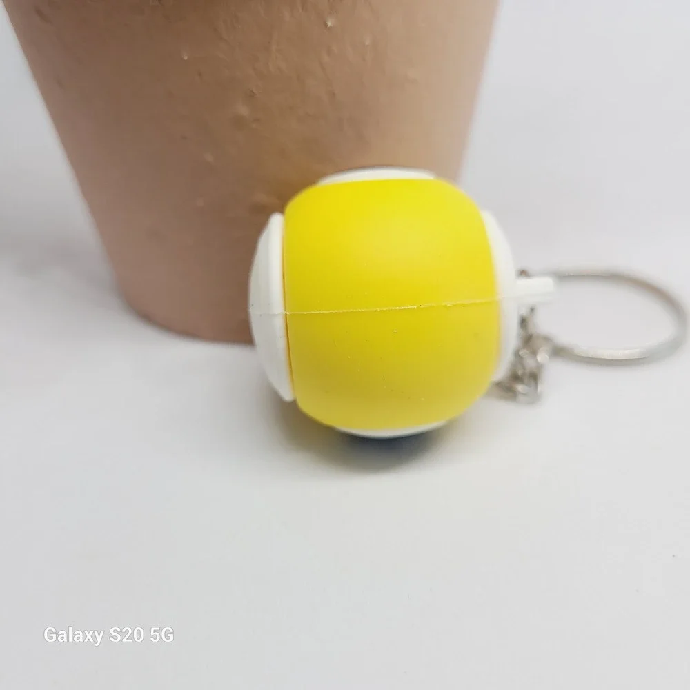 Billiard‎ Ball Number 9 Yellow Keychain Men Accessory Fun Novelty Gift NEW